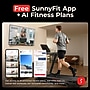 Sunny Health & Fitness Excel Smart Incline/Decline 20” Deck Treadmill, Black/Red (SF-T723017)~#|#~sp313051069_sc7