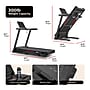 Sunny Health & Fitness Excel Smart Incline/Decline 20” Deck Treadmill, Black/Red (SF-T723017)~#|#~sp313051071_sc7
