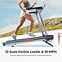 Sunny Health & Fitness Pace 500 Smart Auto Incline Treadmill, Black/Gray (SF-T724081)~#|#~sp313051139_sc7