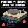 Audiosource AT33 Belt Drive turntable with 2.1 channel 120 watt Bluetooth Speakers (AT3345BT)~#|#~sp313051234_sc7