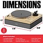 Audiosource AT33 Belt Drive turntable with 2.1 channel 120 watt Bluetooth Speakers (AT3345BT)~#|#~sp313051237_sc7