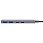 BonElk Long-Life 4-Port USB-C Hub to Dual USB-C and USB-A Slots, Space Gray (ELK-80048-R)~#|#~sp313051363_sc7