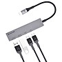 BonElk Long-Life 4-Port USB-C Hub to Dual USB-C and USB-A Slots, Space Gray (ELK-80048-R)~#|#~sp313051364_sc7