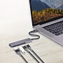 BonElk Long-Life 4-Port USB-C Hub to Dual USB-C and USB-A Slots, Space Gray (ELK-80048-R)~#|#~sp313051366_sc7