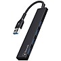 Bonelk Long-Life Slim USB-A 4 Port USB 3.0 Hub, Black (ELK-80036-R) ~#|#~sp313051375_sc7