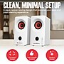 AudioSource Desktop Bluetooth Stereo PC Speakers, White (AS2020BT-W)~#|#~sp313051533_sc7