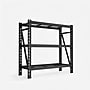FlexiSpot Heavy-Duty 3-Shelf Metal Storage Rack, 46.8" x 49.6" x 18.1", Black (WGR001)~#|#~sp313367159_sc7