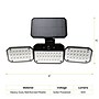 GoGreen Power Beacon 4.5 in. COB LED Solar Flood Light, Black (GG-BEACON)~#|#~sp313404943_sc7