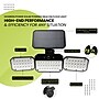 GoGreen Power Beacon 4.5 in. COB LED Solar Flood Light, Black (GG-BEACON)~#|#~sp313404949_sc7