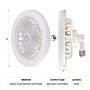 Power By GoGreen Hurricane 10 in. LED Fan Light, White (GG-HURRICANE)~#|#~sp313407263_sc7