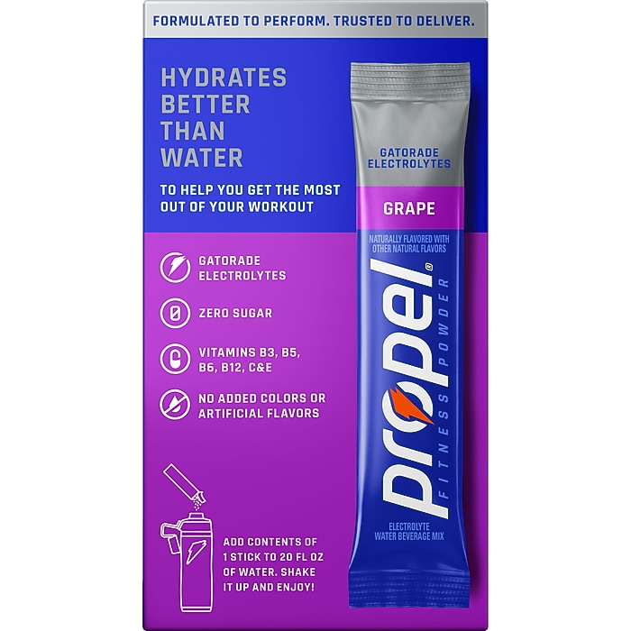 アニックグタール ガルデニアパッション エクストレ10ml バタフライボトル Propel Sugar-Free Grape Powdered Drink Mix w/Electrolytes, 0.11 oz