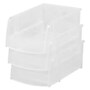 IRIS Small Stackable Plastic Storage Bin, 3" x 4.5"x 7.5", 0.4 Qt., Clear, 12/Carton (200518CT)~#|#~sp313679158_sc7