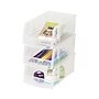 IRIS Small Stackable Plastic Storage Bin, 3" x 4.5"x 7.5", 0.4 Qt., Clear, 12/Carton (200518CT)~#|#~sp313679161_sc7