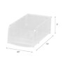 IRIS Small Stackable Plastic Storage Bin, 3" x 4.5"x 7.5", 0.4 Qt., Clear, 12/Carton (200518CT)~#|#~sp313679167_sc7
