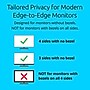 Kensington Edge-to-Edge Privacy Screen Filter for 43" Widescreen  Monitor, (16:9) (K55433WWA)~#|#~sp313681138_sc7