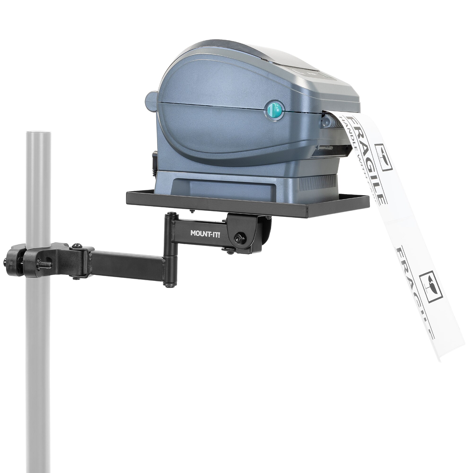 Mount-It! Printer Pole Mount, Holds 11 lbs., Extends Up to 15.5″, Black (MI-3799) Sansujyuku sansujyuku.com