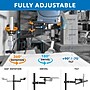 Mount-It! Printer Pole Mount, Holds 11 lbs., Extends Up to 15.5", Black (MI-3799)~#|#~sp313717379_sc7