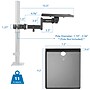 Mount-It! Printer Pole Mount, Holds 11 lbs., Extends Up to 15.5", Black (MI-3799)~#|#~sp313717382_sc7