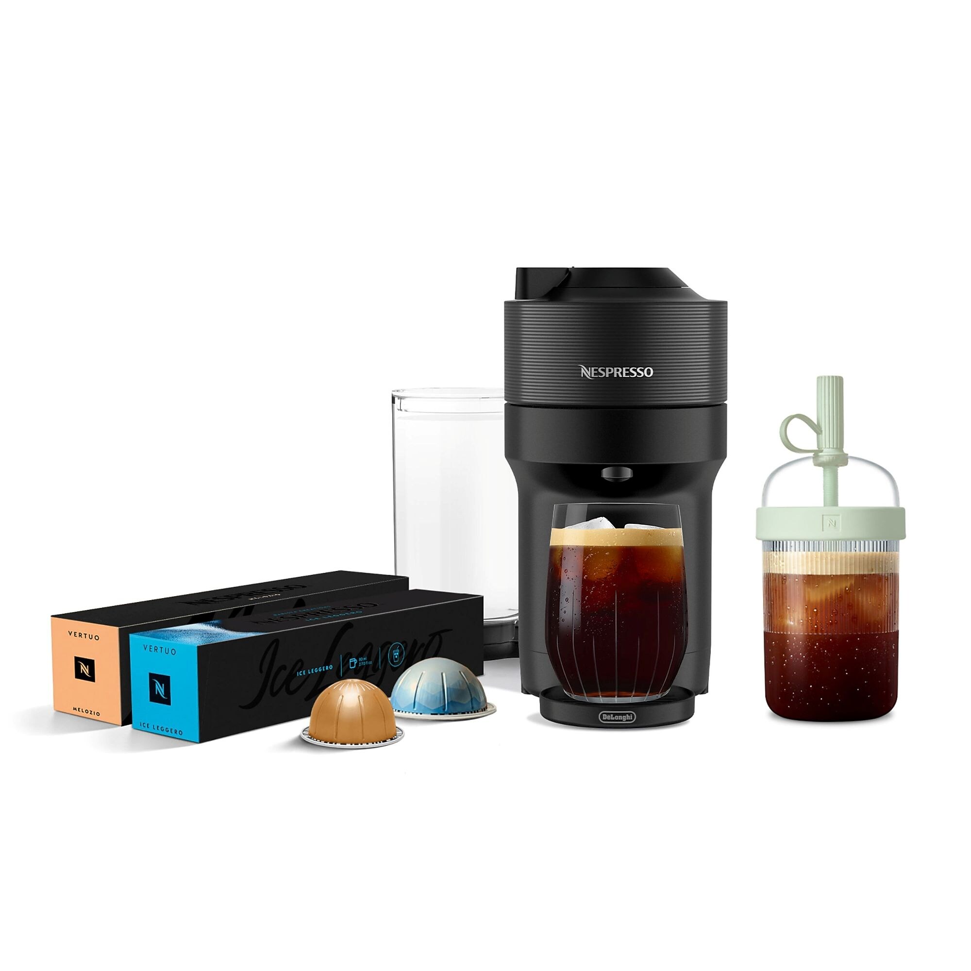 Nespresso Vertuo Pop+ Coffee & Espresso Machine Iced Coffee Bundle, Liquorice Black (ENV92BCTU) Simolary simolary.com 6