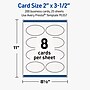 Avery Oval Business Cards, Matte White, 200/Pack (19479399713)~#|#~sp313990734_sc7