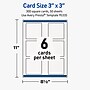 Avery Square Integrated Cards, Matte White, 300/Pack (19479399834)~#|#~sp313990755_sc7