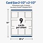 Avery Square Business Cards, Matte White, 90/Pack (19479399829)~#|#~sp313990862_sc7