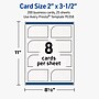 Avery Rectangle Single Rounded Corner Business Cards, Matte White, 200/Pack (19479399815)~#|#~sp313990883_sc7