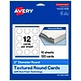 Avery Round Integrated Cards, Matte White, 100/Pack (19479399820)~#|#~sp313992181_sc7