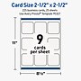 Avery Square Rounded Corners Business Cards, Matte White, 200/Pack (19479399839)~#|#~sp313992318_sc7
