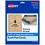 Avery Rectangle Single Rounded Corner Integrated Cards, Matte Kraft Brown, 30/Pack (19479398962)~#|#~sp313992793_sc7