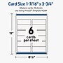 Avery Rectangle Integrated Cards, Matte White, 60/Pack (19479399751)~#|#~sp313998142_sc7