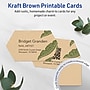 Avery Geo Business Cards, Matte Kraft Brown, 80/Pack (19479398950)~#|#~sp314000657_sc7