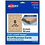 Avery Hexagon Business Cards, Matte Kraft Brown, 100/Pack (19479398948)~#|#~sp314000939_sc7