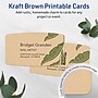 Avery Arched Rectangle Business Cards, Matte Kraft Brown, 200/Pack (19479398957)~#|#~sp314002721_sc7