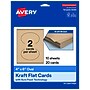 Avery Oval Integrated Cards, Matte Kraft Brown, 10/Pack (19479398959)~#|#~sp314004326_sc7
