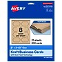 Avery Geo Business Cards, Matte Kraft Brown, 200/Pack (19479398951)~#|#~sp314006487_sc7