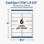 Avery Rectangle Integrated Cards, Matte White, 300/Pack (19479399753)~#|#~sp314007040_sc7