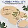 Avery Oval Integrated Cards, Matte Kraft Brown, 100/Pack (19479398961)~#|#~sp314007263_sc7