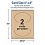 Avery Oval Integrated Cards, Matte Kraft Brown, 100/Pack (19479398961)~#|#~sp314007270_sc7
