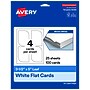 Avery Leaf Integrated Cards, Matte White, 100/Pack (19479398898)~#|#~sp314007331_sc7
