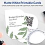 Avery Leaf Integrated Cards, Matte White, 100/Pack (19479398898)~#|#~sp314007334_sc7