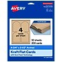 Avery Arched Integrated Cards, Matte Kraft Brown, 200/Pack (19479398967)~#|#~sp314007565_sc7