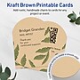 Avery Arched Integrated Cards, Matte Kraft Brown, 200/Pack (19479398967)~#|#~sp314007570_sc7
