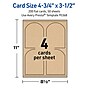 Avery Arched Integrated Cards, Matte Kraft Brown, 200/Pack (19479398967)~#|#~sp314007572_sc7
