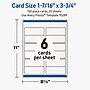 Avery Rectangle Integrated Cards, Matte White, 100/Pack (19479399752)~#|#~sp314007759_sc7