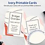 Avery Arched Integrated Cards, Matte Ivory, 200/Pack (19479399038)~#|#~sp314054518_sc7