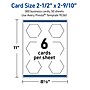 Avery Hexagon Business Cards, Glossy White, 300/Pack (19479399091)~#|#~sp314054648_sc7