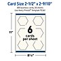 Avery Hexagon Business Cards, Matte Ivory, 300/Pack (19479399020)~#|#~sp314054693_sc7