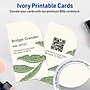 Avery Rectangle Single Rounded Corner Business Cards, Matte Ivory, 400/Pack (19479399011)~#|#~sp314054711_sc7