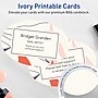 Avery Oval Integrated Cards, Matte Ivory, 10/Pack (19479399030)~#|#~sp314054759_sc7